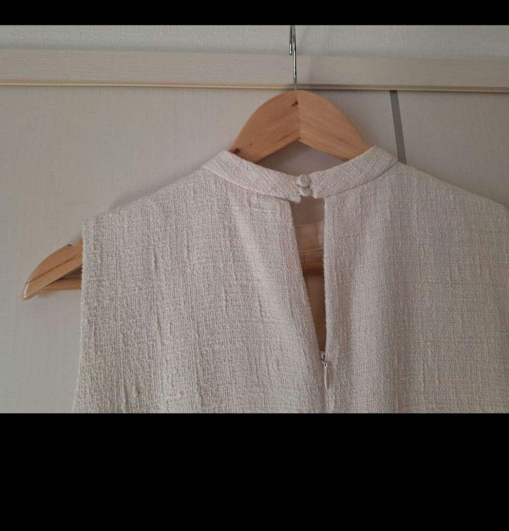 t*※様 anuans　ツイードティアードワンピース　アイボリー　M