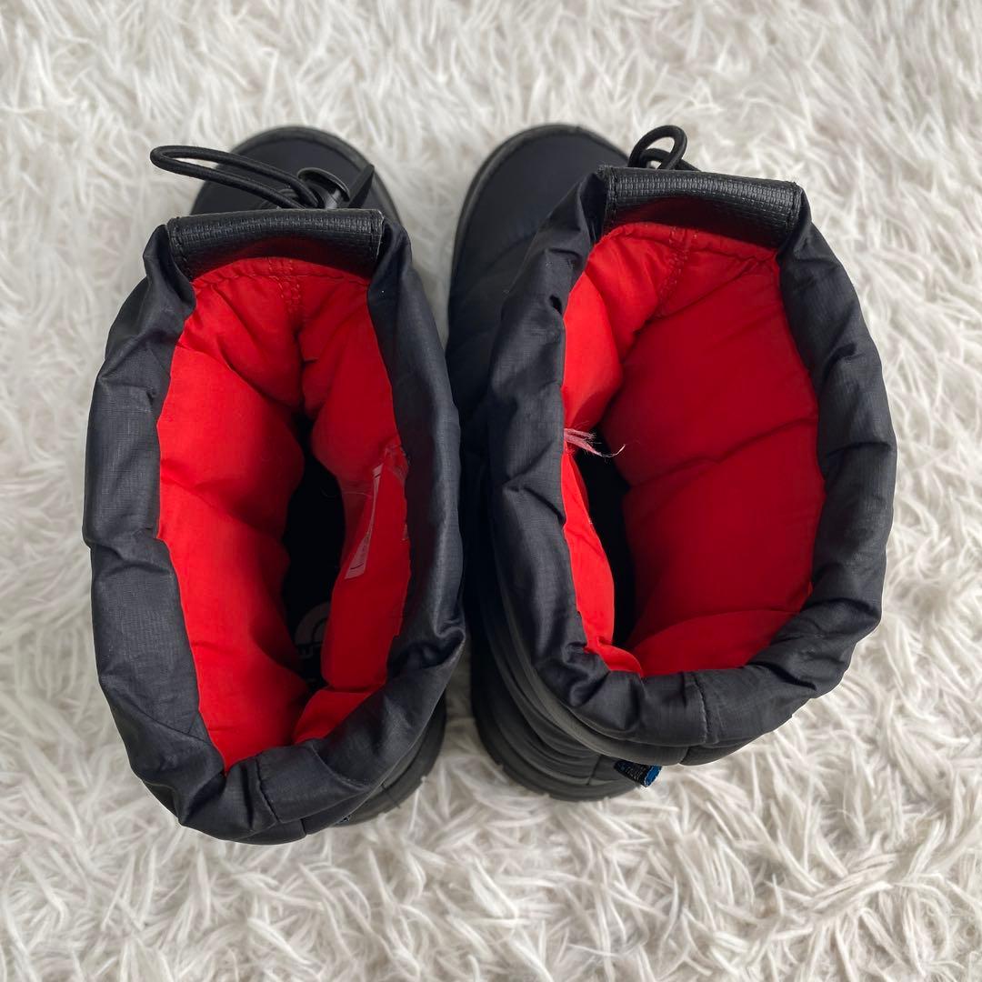 ノースフェイス　スノーブーツ　ヌプシ　ブーティ　ブラック　レッド　23