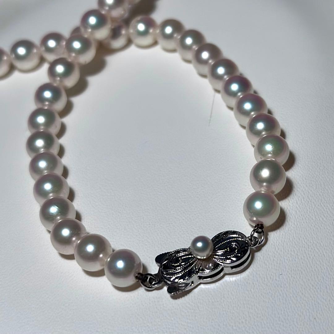 テリ強◎現行クラスプ　ミキモト　アコヤパール　ネックレス　本真珠　純正ケース付き