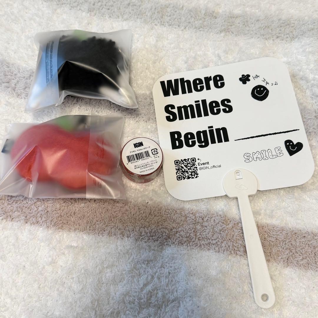 JIN / IGIN APPURI KEYRING + マスキングテープ&うちわ