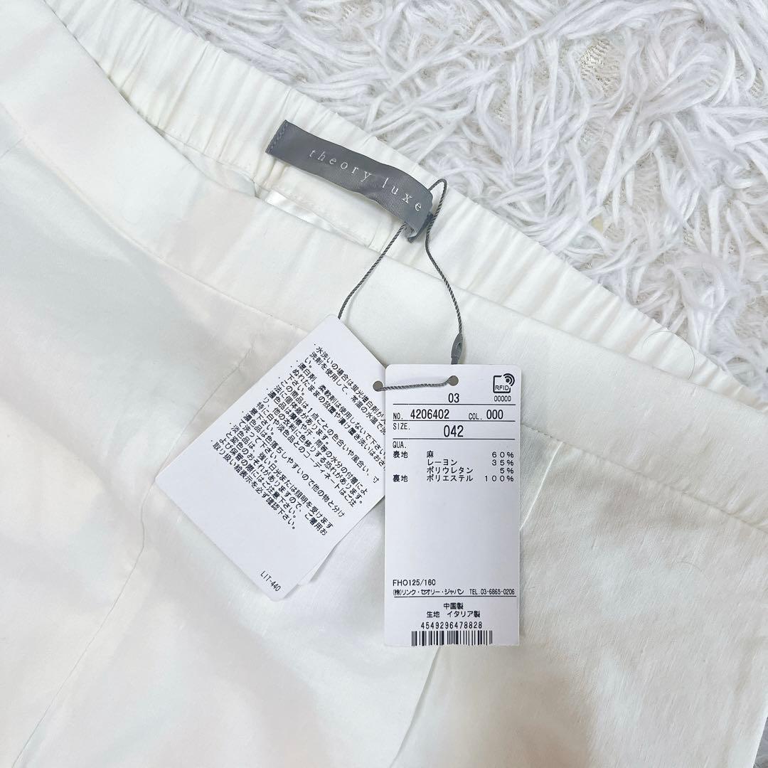 新品タグ付 セオリーリュクス 24SS Crisp Linen Maddy 42