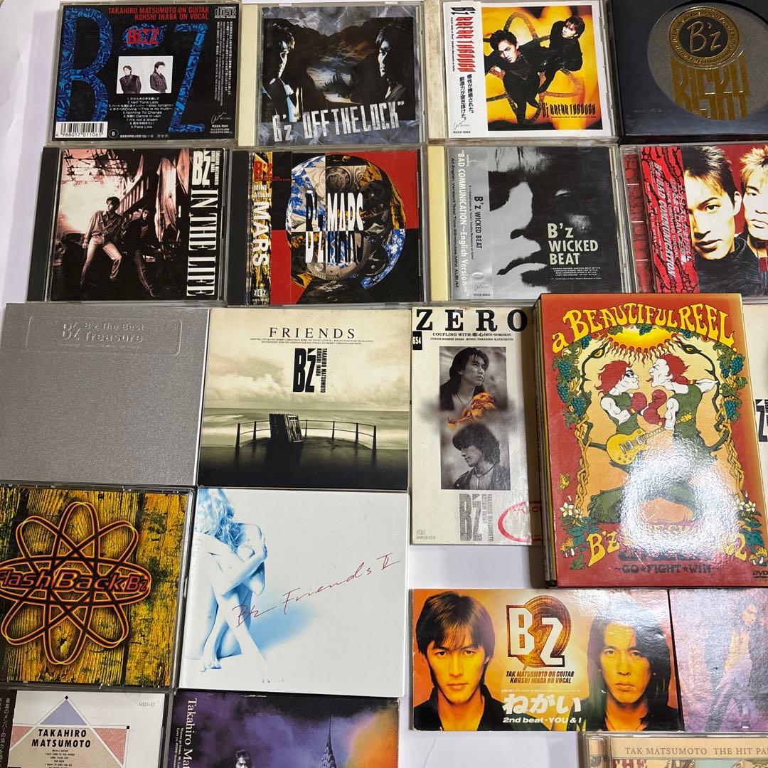 B'z 初期〜中期頃CDコレクション多数、DVD1個