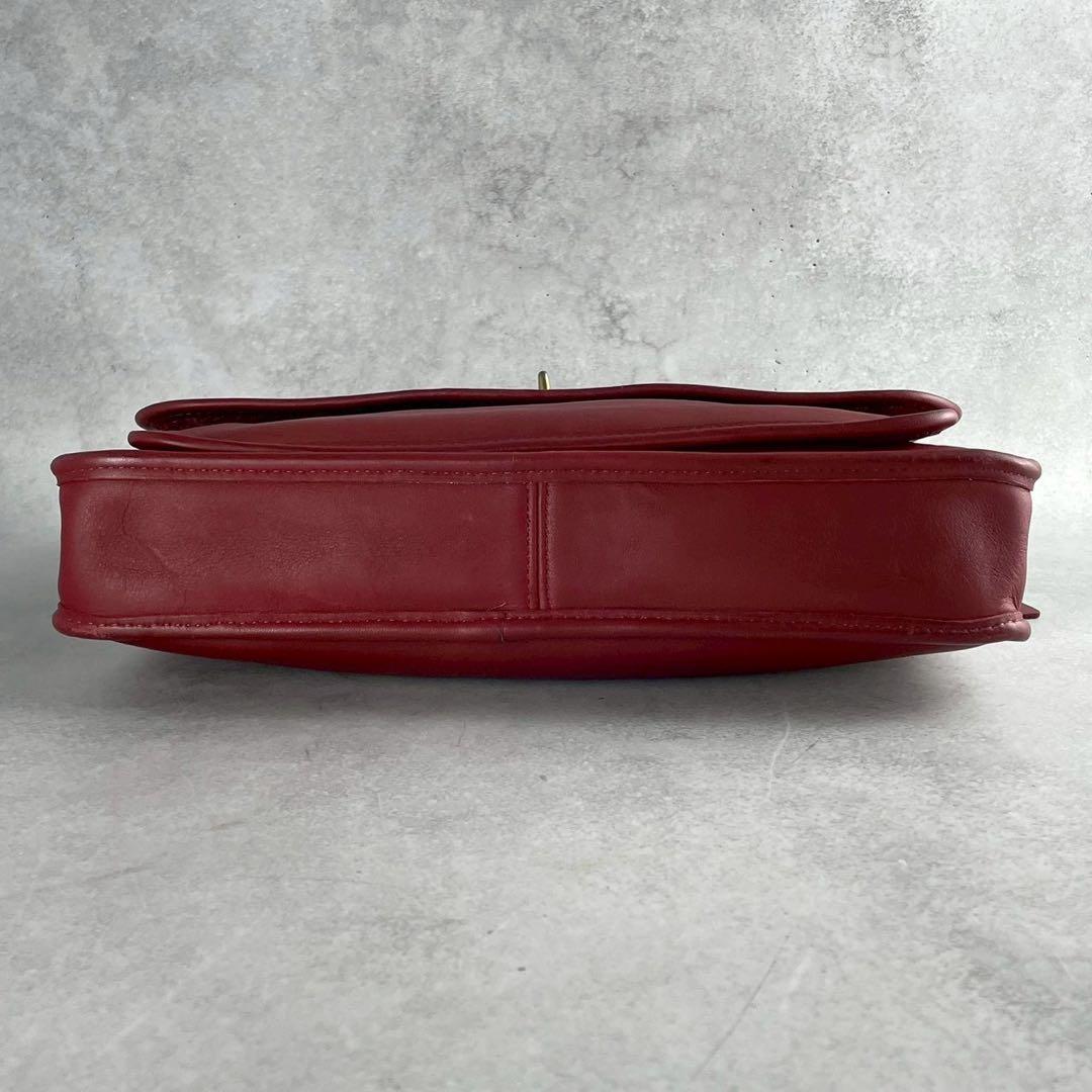 ✨稀少カラー✨美品✨オールドコーチ　ビジネスバッグ 2way ターンロック　赤