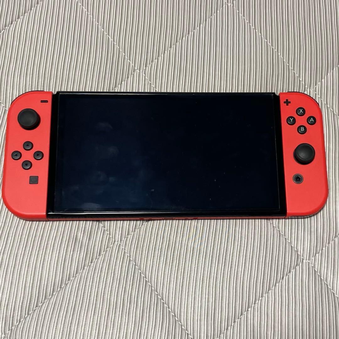 【箱保証書付】Nintendo Switch 有機ELモデル 赤　ケース付き