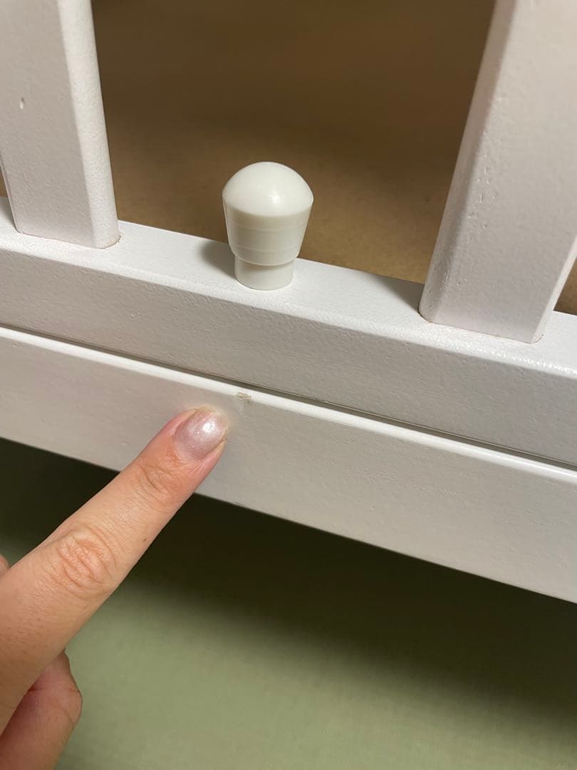 カトージ ミニベビーベッド アーチ ハイポジション ホワイト