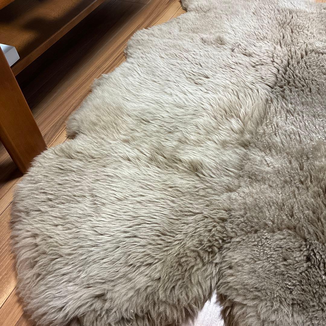 【投げ売り】ムートンラグ 原産国オーストラリア(オマケ付き)
