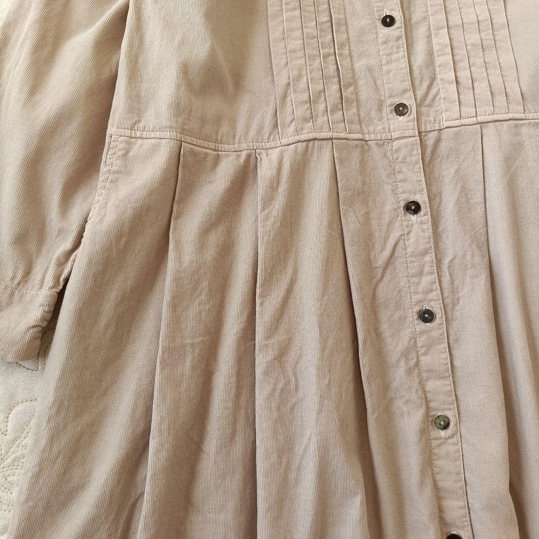 yuum様　2枚おまとめ【超美品】コーデュロイ　ピンタック　　ロングワンピース