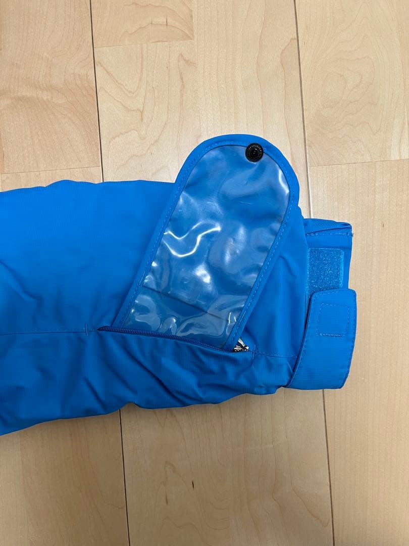 【美品】デサント スキーウェア 上下セット Sサイズ 水色＋ネイビー