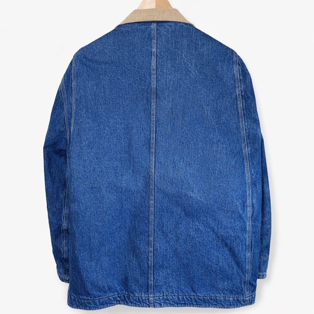 【希少レア 白タグ】80s USA製 ポロラルフローレン デニムカバーオール L