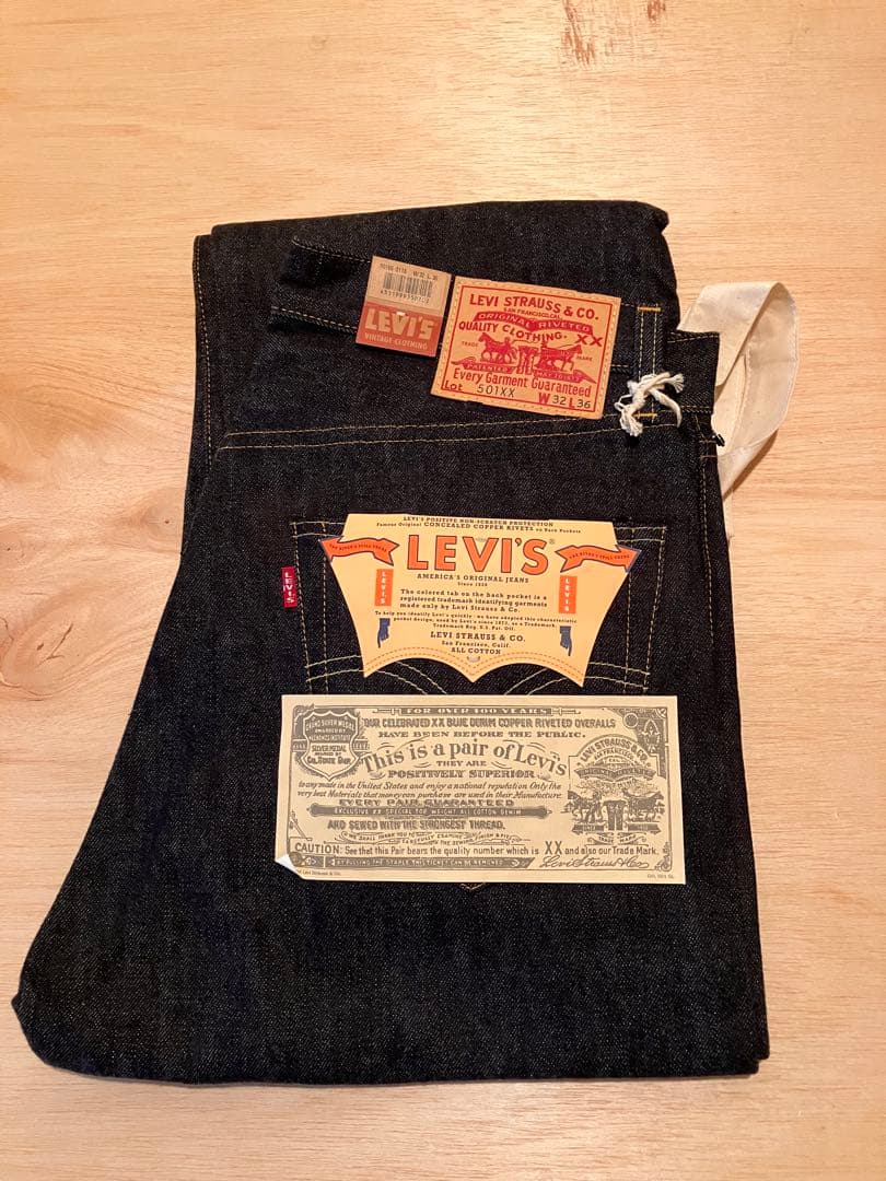 新品　リーバイス 501XX ヴィンテージ 1955年モデル リジッド 米国製