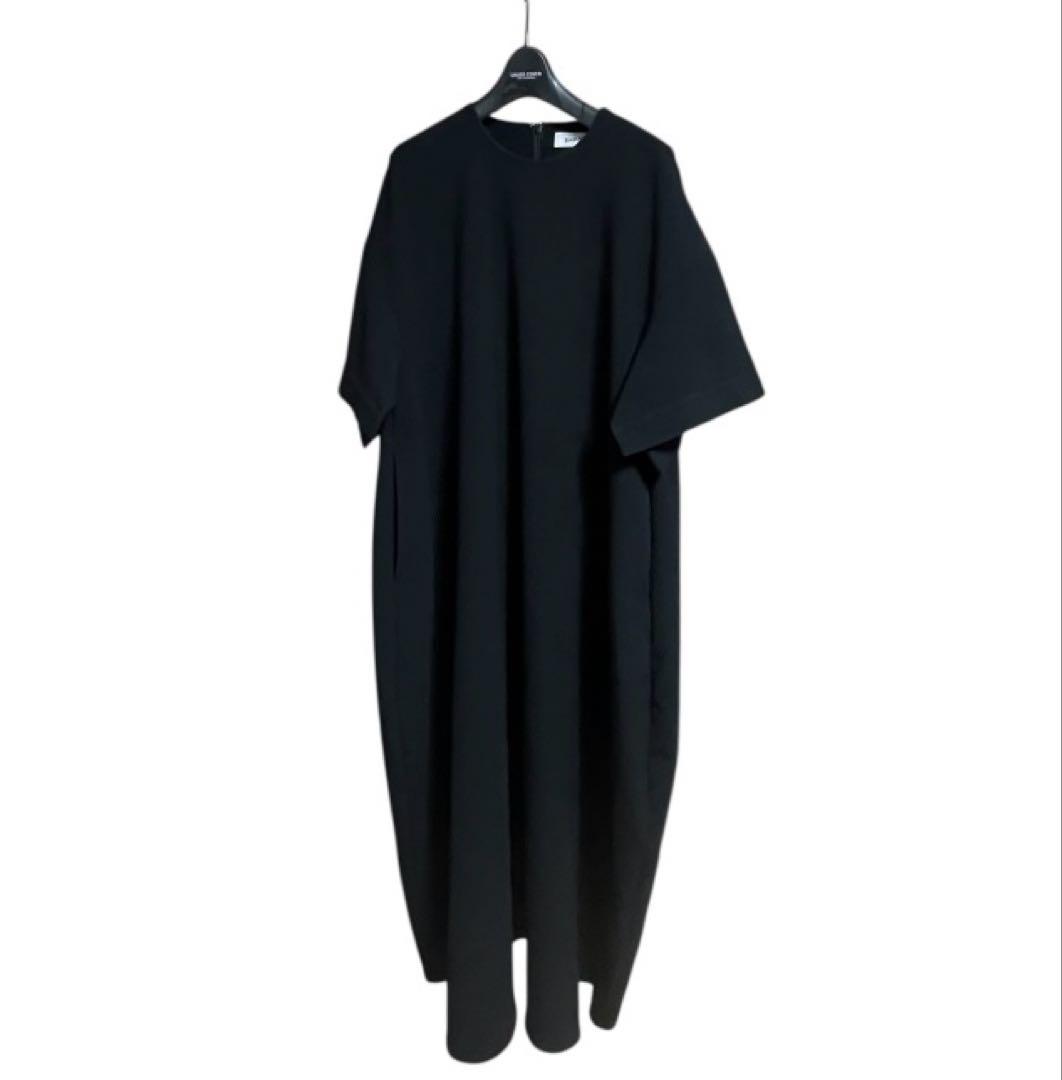 ダブルクロス 5分袖 ドレス ロングワンピース　　エンフォルド