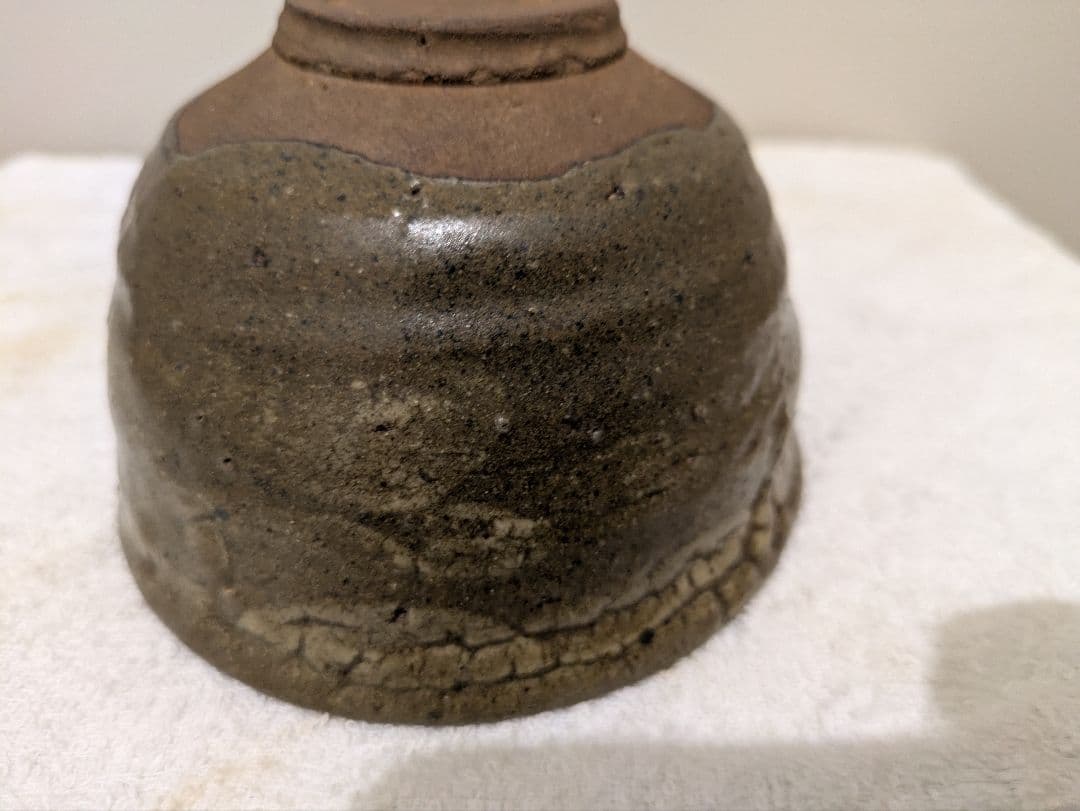 江戸時代　古唐津　三日月高台　茶碗　金直し　時代箱　唐津　時代物