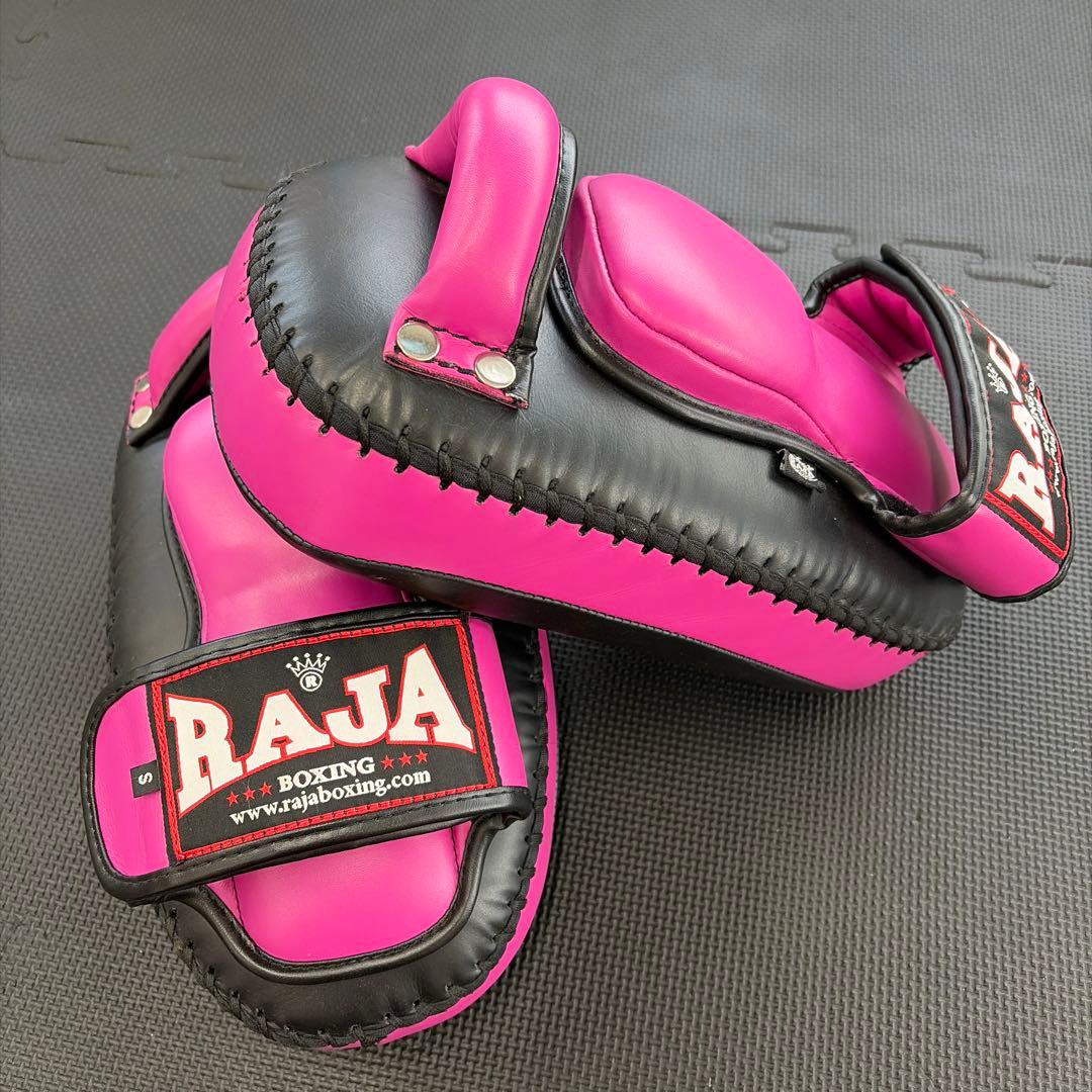 RAJA BOXING パンチング&キックミット S ピンク/ブラック
