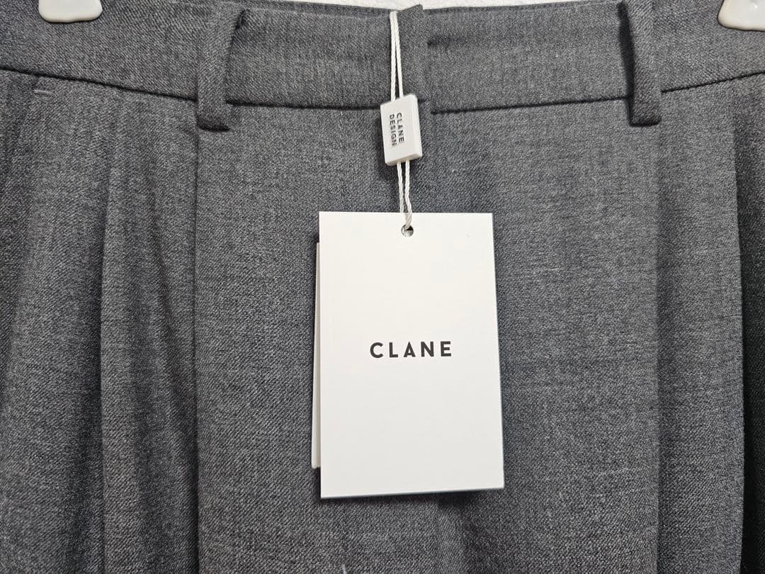 新品未使用＊CLANE WOOL BASIC TUCK PANTS サイズ1