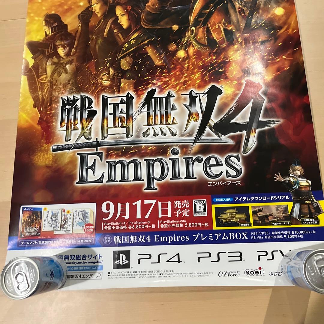 PS4 PSVITA 戦国無双4 Ｅmpires 非売品ゲームポスター