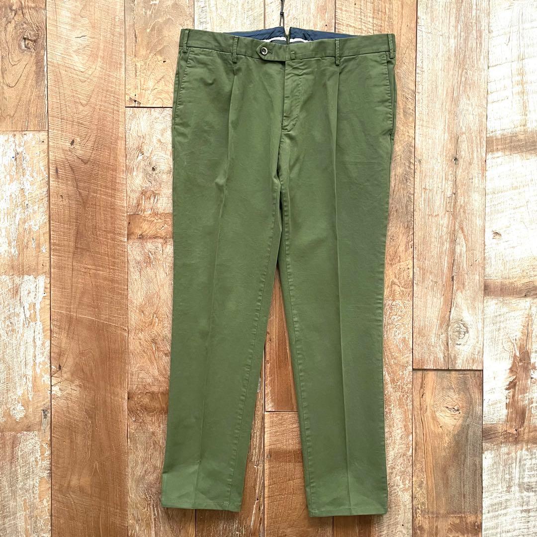 【美品】PT TORINO テーパード コットン スラックス パンツ 52