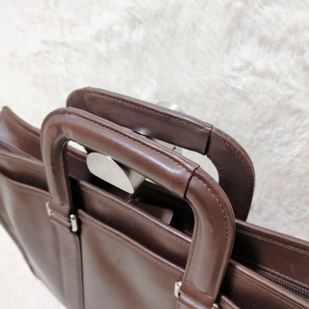 COACH コーチ ビジネスバック ブリーフケース レザー ブラウン 2WAY