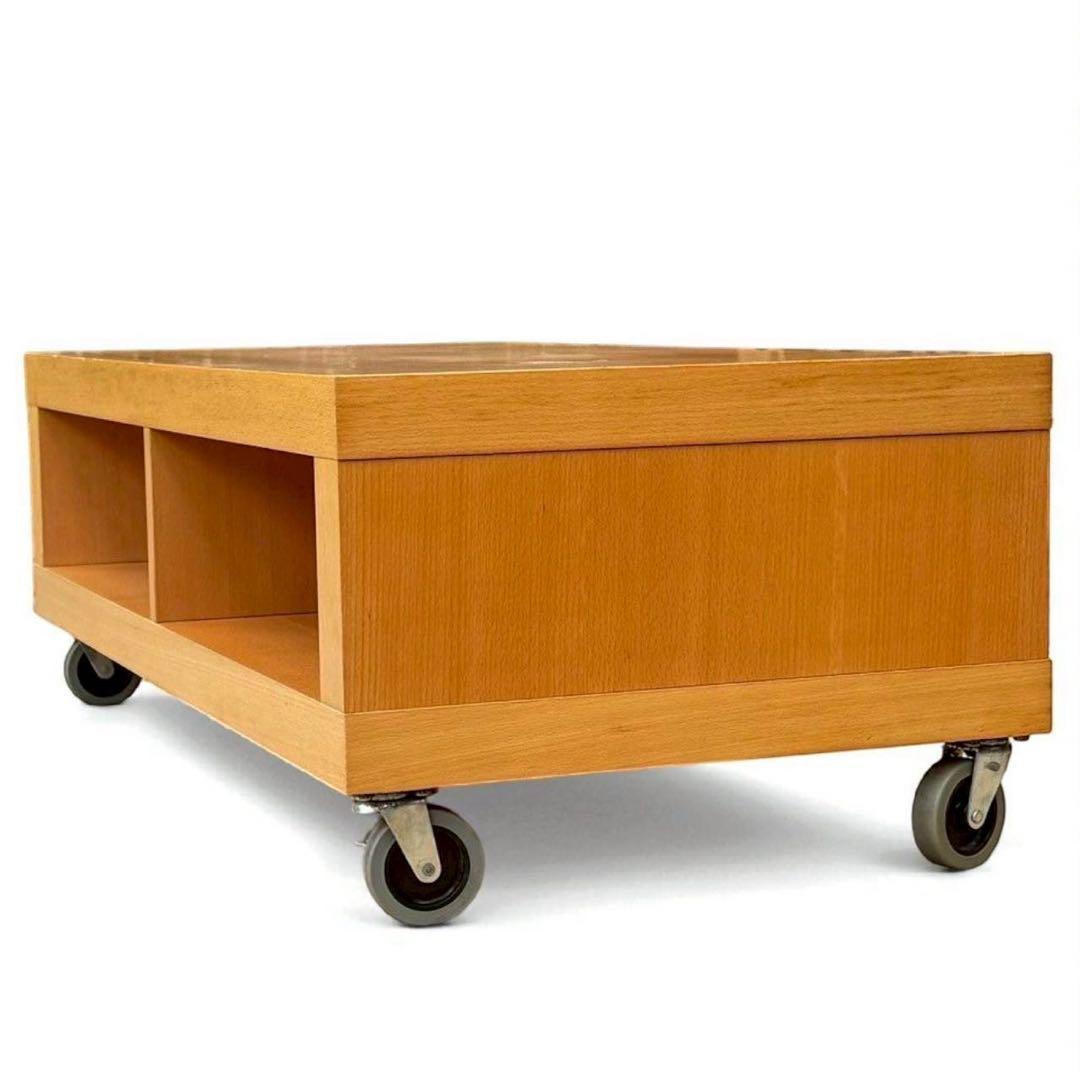 無印良品 テレビボード キャスター付き　ナチュラルウッド