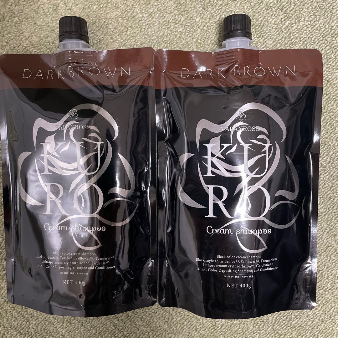 バランローズKUROダークブラウン クリームシャンプー 400g ×2本セット