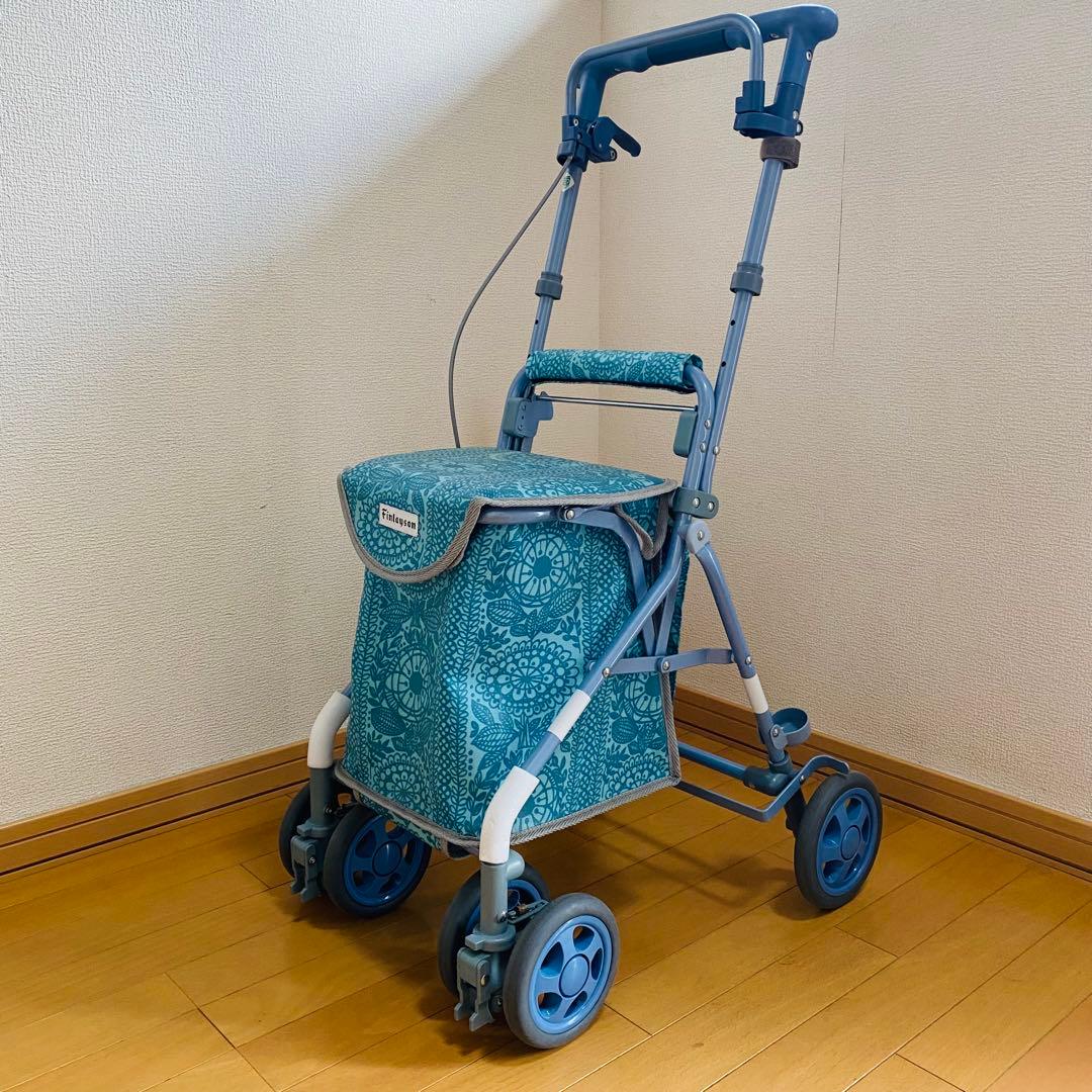美品 良品 島製作所 フィンレイソン リズムRWC 手押し車 シルバーカー 中古