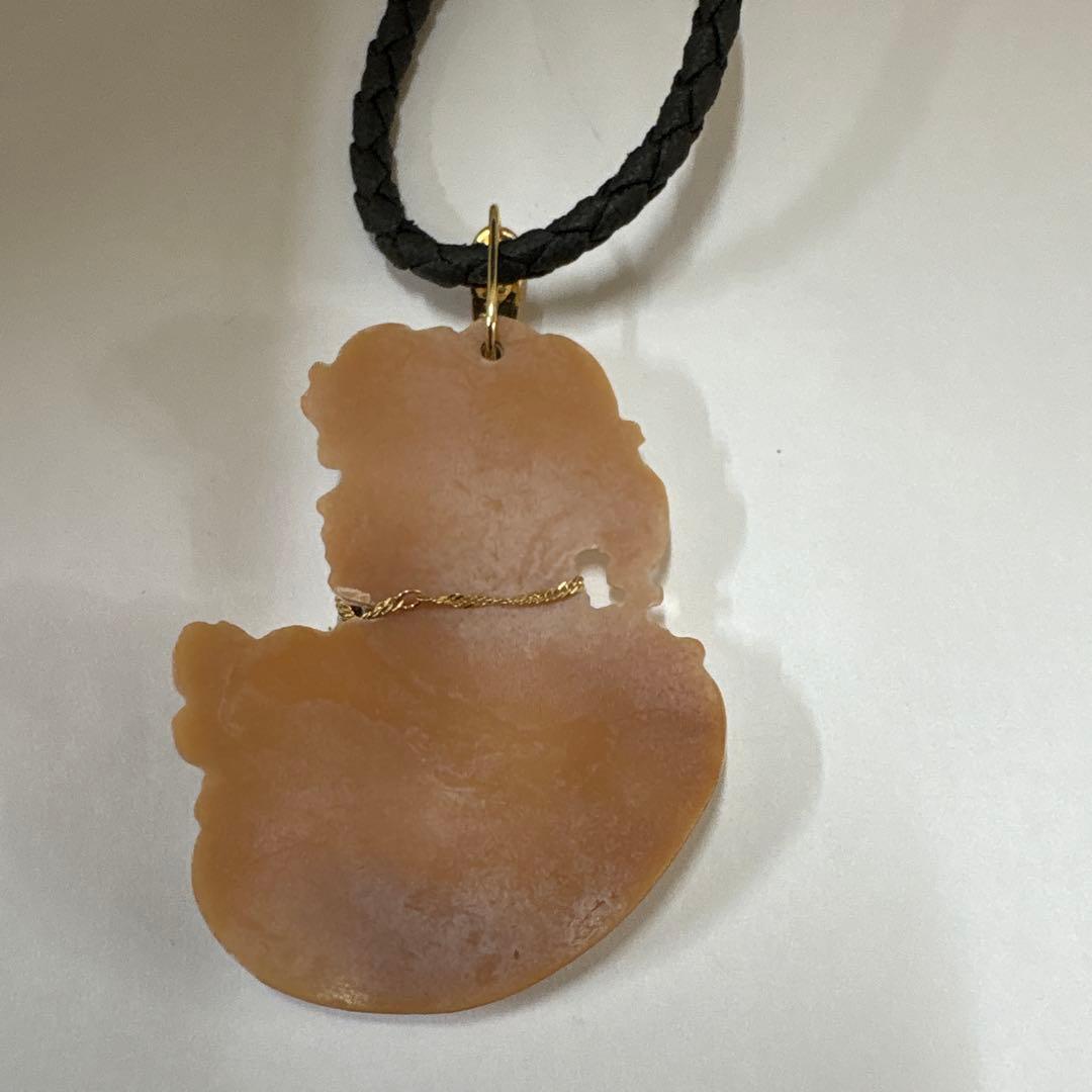 作家品　Ｋ１８　ＰＴ９００　シェルカメオ　ダイヤモンド付き　ペンダント