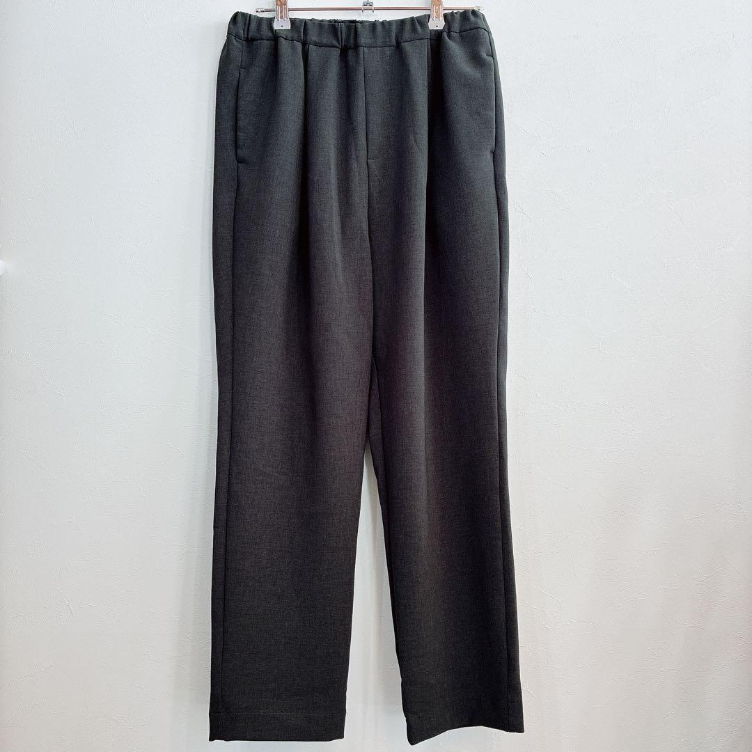 未使用 TRAVAIL MANUEL ダブルクロス 1タックストレートパンツ M