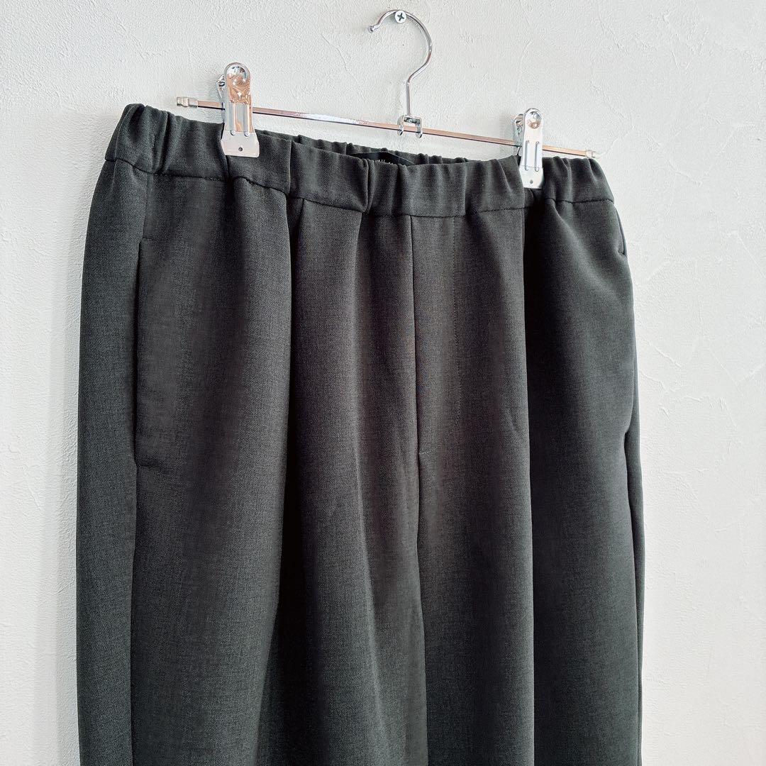 未使用 TRAVAIL MANUEL ダブルクロス 1タックストレートパンツ M