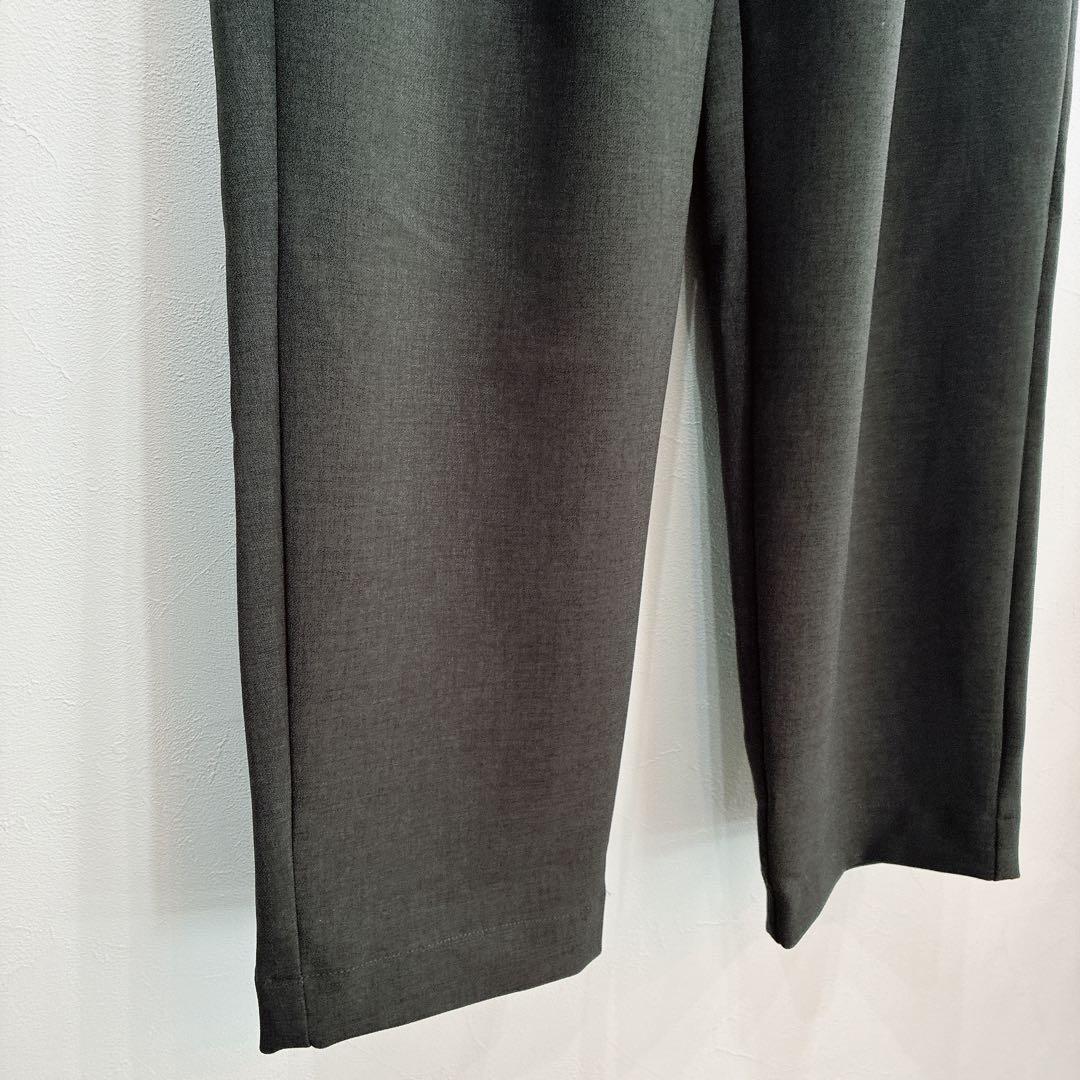 未使用 TRAVAIL MANUEL ダブルクロス 1タックストレートパンツ M
