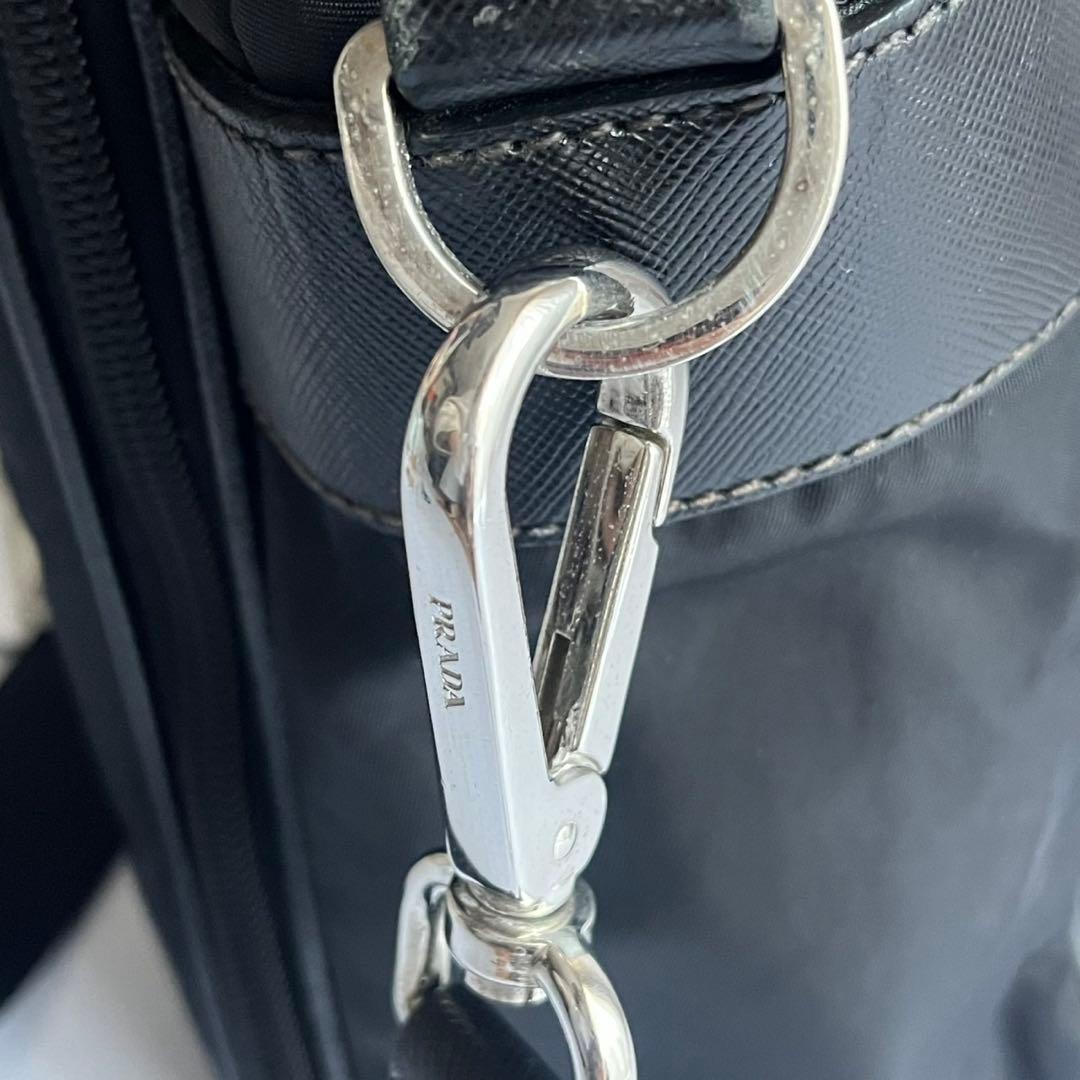 ✨️極美品✨️ PRADA ビジネスバッグ　ハンドバッグ　ナイロン　レザー　黒