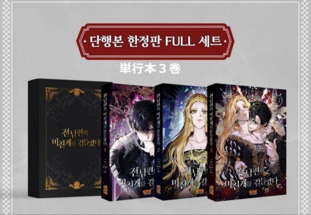 新品◆元夫の番犬を手なずけた 韓国 豪華版 絶版 限定 1-3巻 特典付き