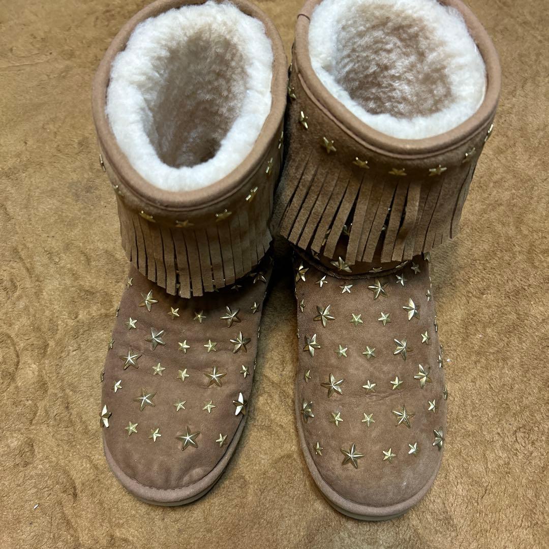 ジミーチュウ UGG JIMMY CHOO ムートンブーツ 24