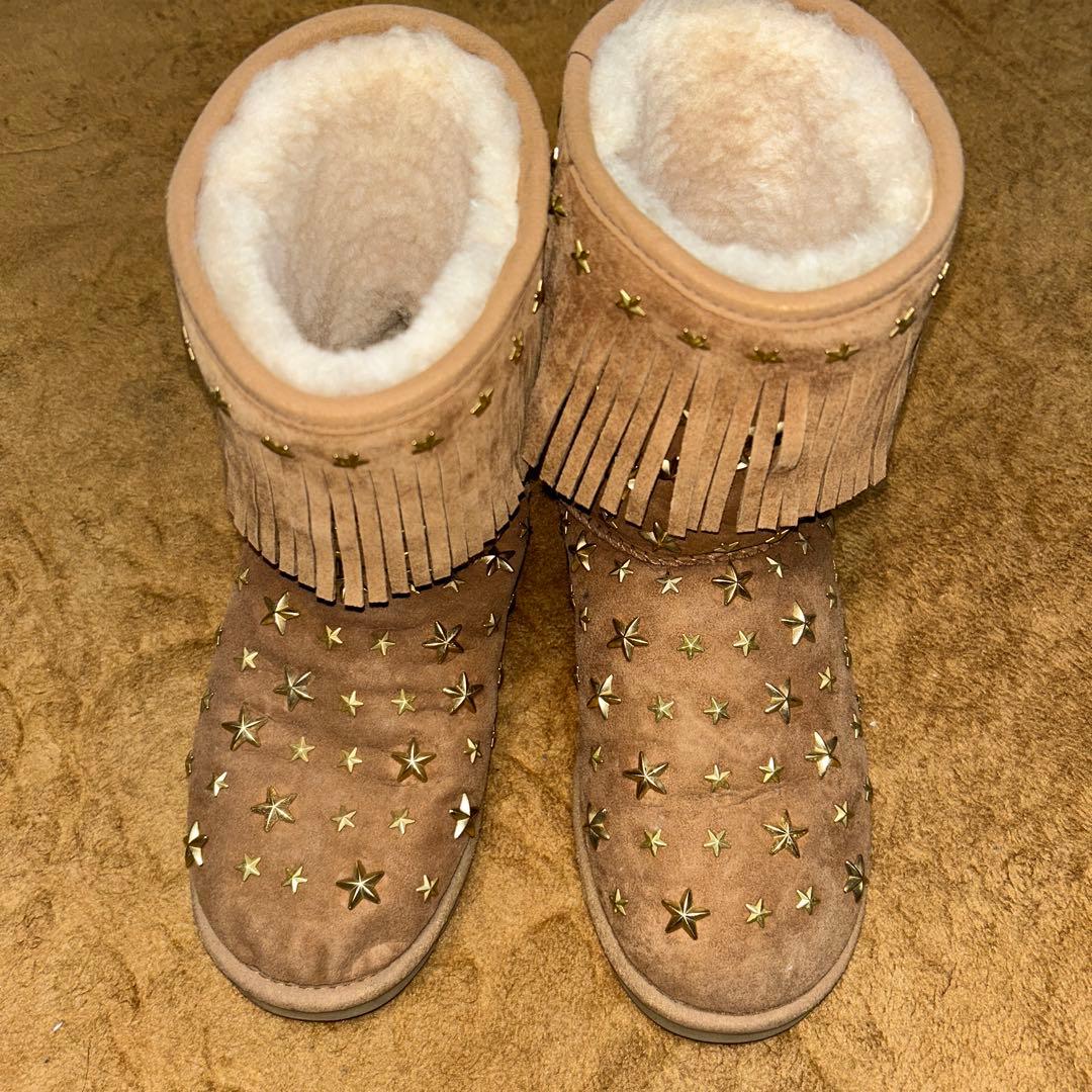 ジミーチュウ UGG JIMMY CHOO ムートンブーツ 24