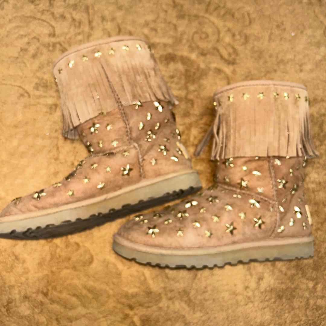ジミーチュウ UGG JIMMY CHOO ムートンブーツ 24