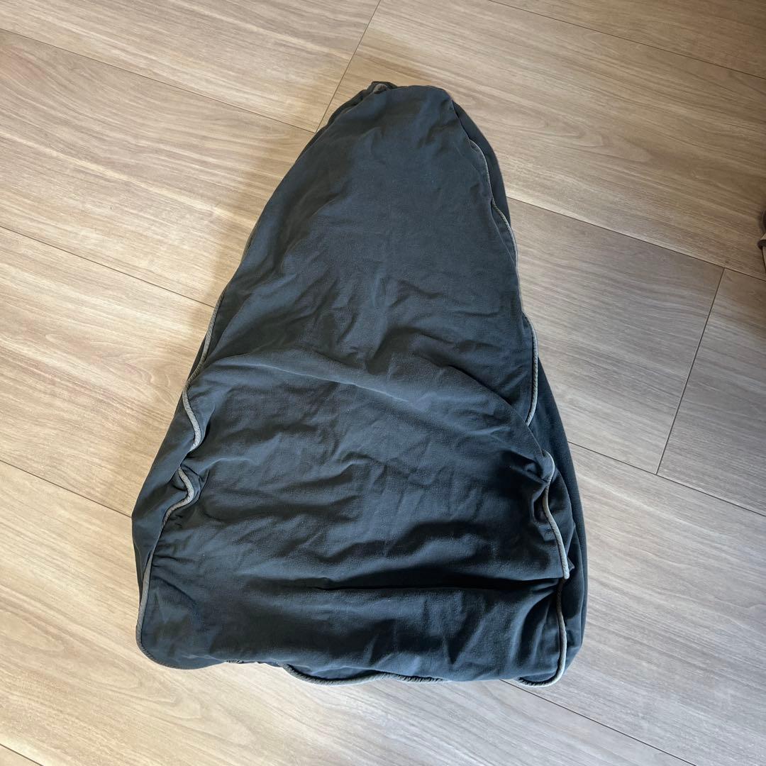 ヨギボー　ベージュ ビーズクッション 黒カバー付き