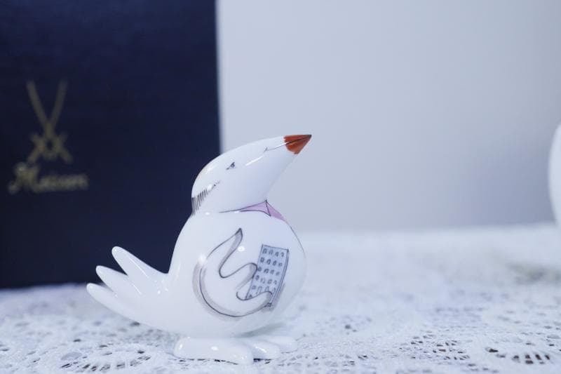 ◆Meissen マイセン コミックバード2体セット フィギュリン 置物 陶器