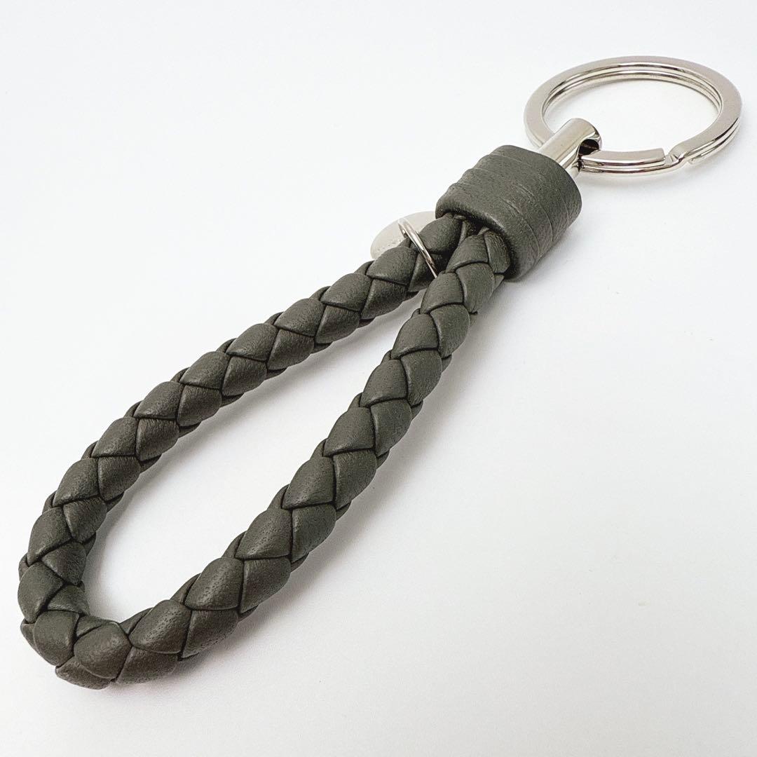 ボッテガヴェネタ イントレチャート キーホルダー キーリング チャーム レザー