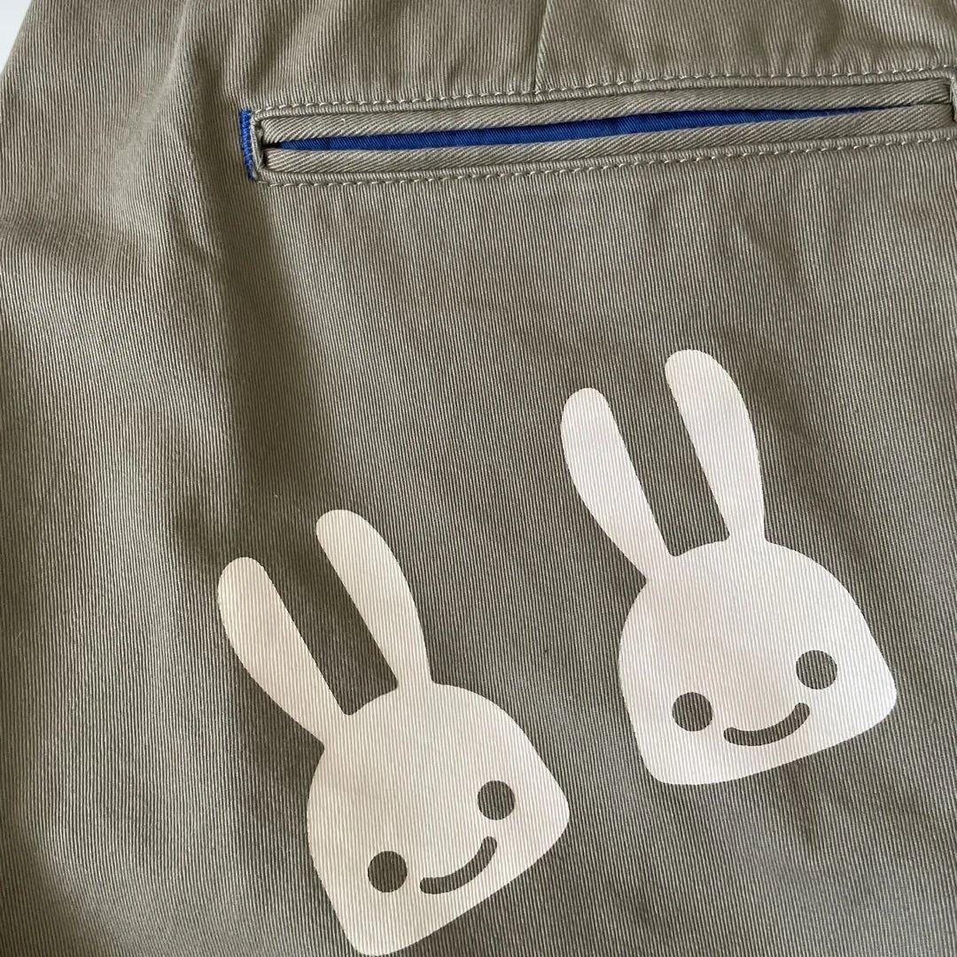 CUNE ウサギ6連プリント チノパン