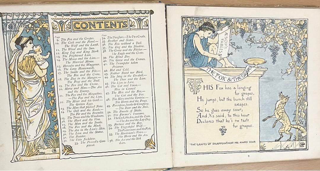 No.265レア 希少 アンティーク 古書 洋書 絵本 ウォルター・クレイン