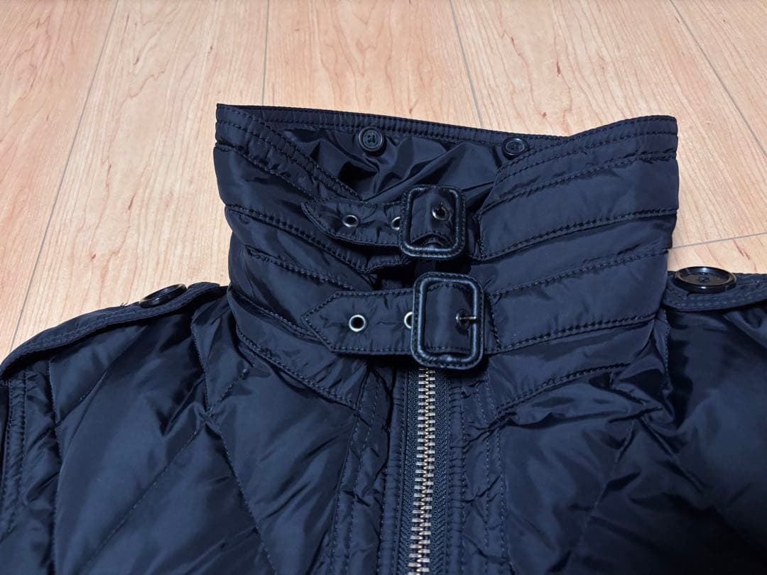 バーバリーブラックレーベル キルティング ライダース サイズS ファー無し