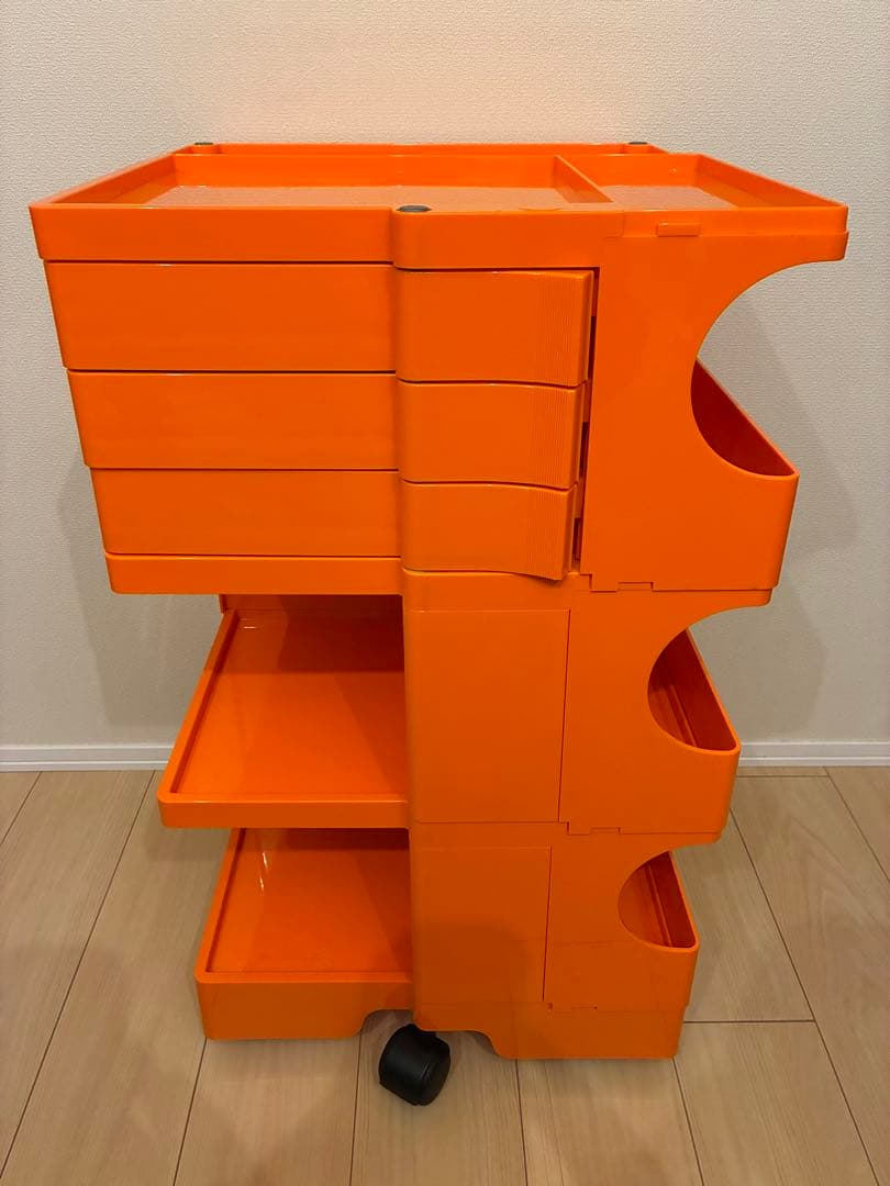 BOBY WAGON ボビーワゴン 3段3トレイ 廃盤\"オレンジ\"収納ラック