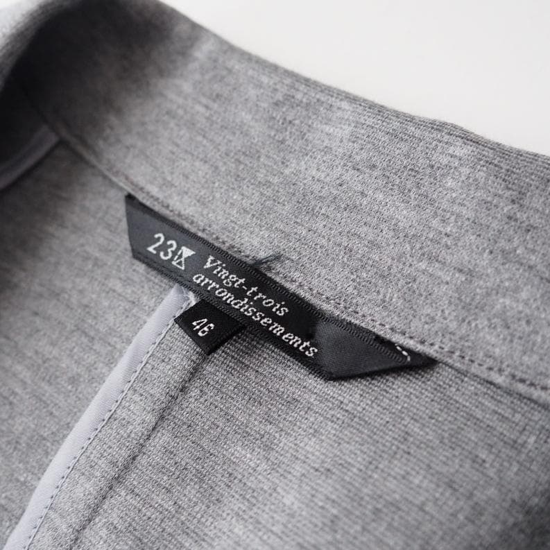 わかえ様23区 ウォッシャブル セットアップスーツ グレー 46 大きいサイズ