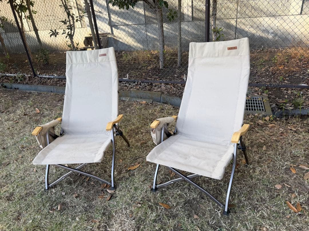 ICECO 4段階リクライニングチェア　アウトドア　キャンプ