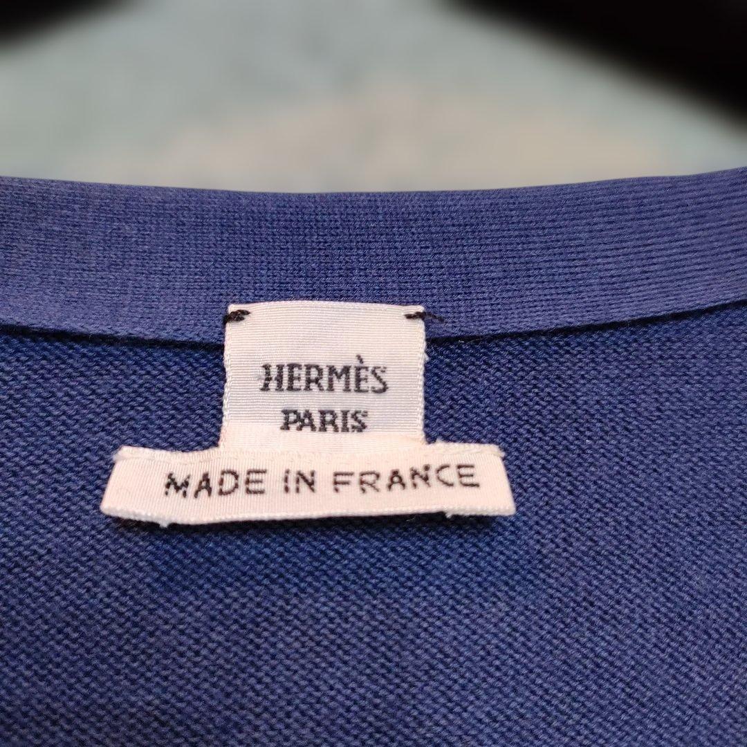 HERMES　エルメス　カーディガン　シルク　レディース