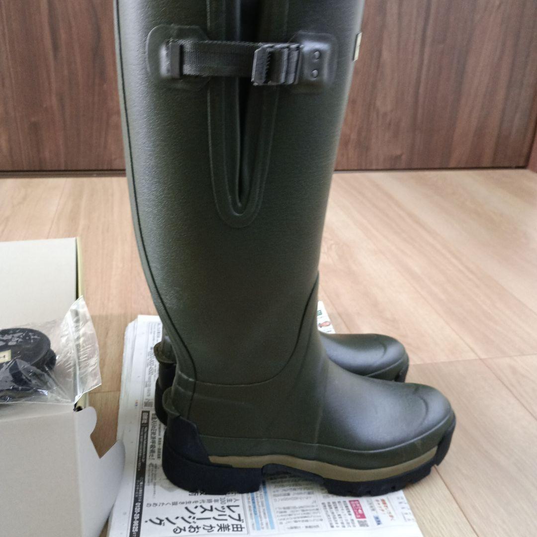 レインブーツ　HUNTER ダークグリーン 長靴 バックル付き