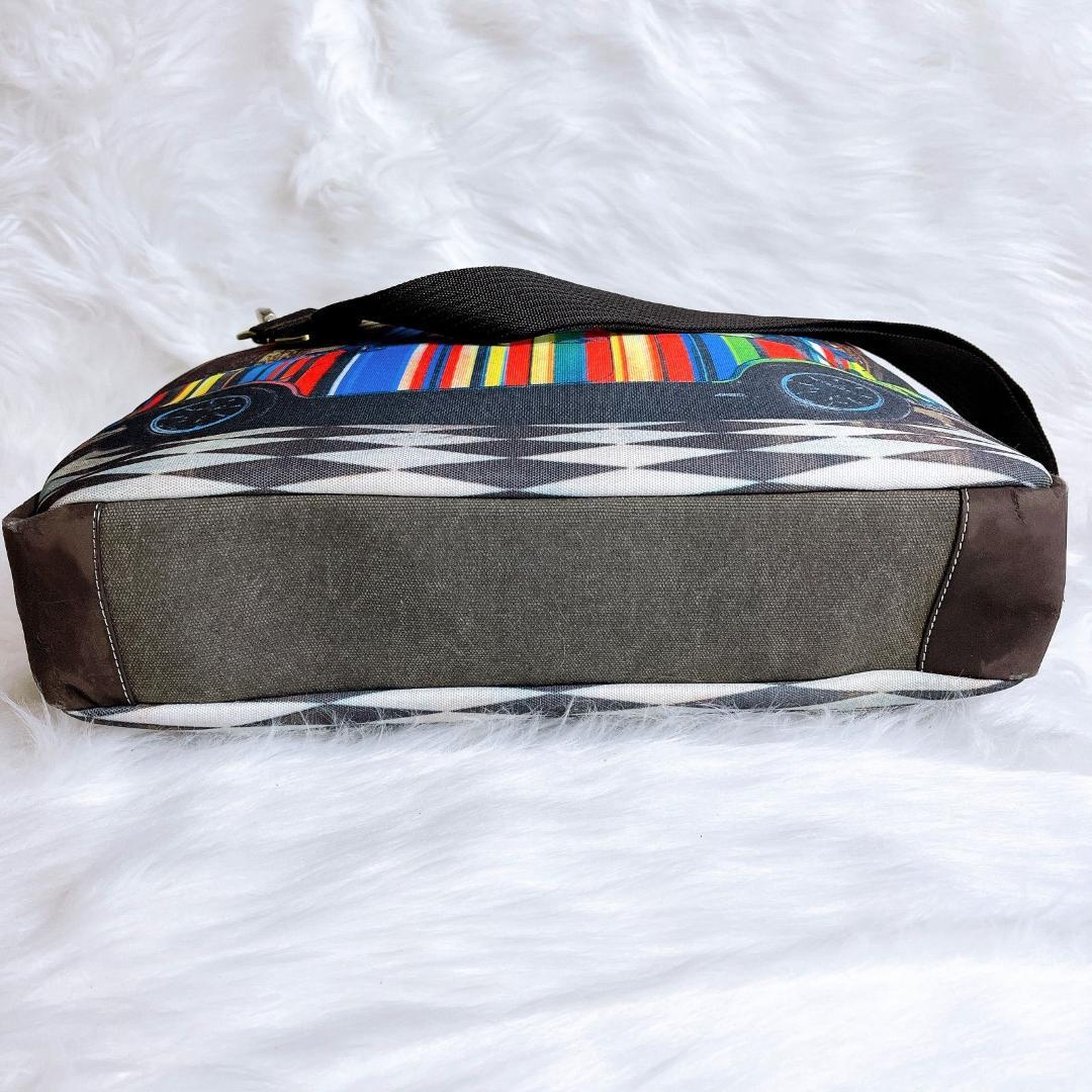 ポールスミス　2way　ボストン　ショルダー　ミニクーパー　マルチストライプ