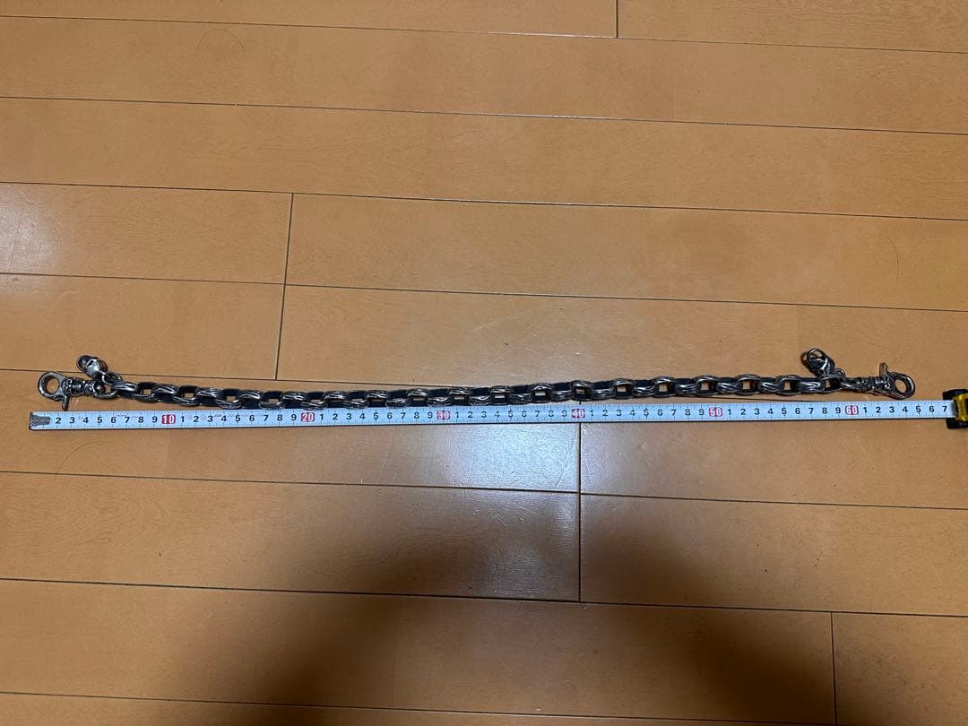 ヴィンテージスカルフレイムデザイン シルバー925 ウォレットチェーン
