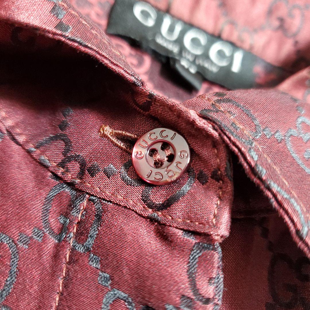 美品✨GUCCI　グッチ　長袖シャツ　シルク混　トムフォード期　40