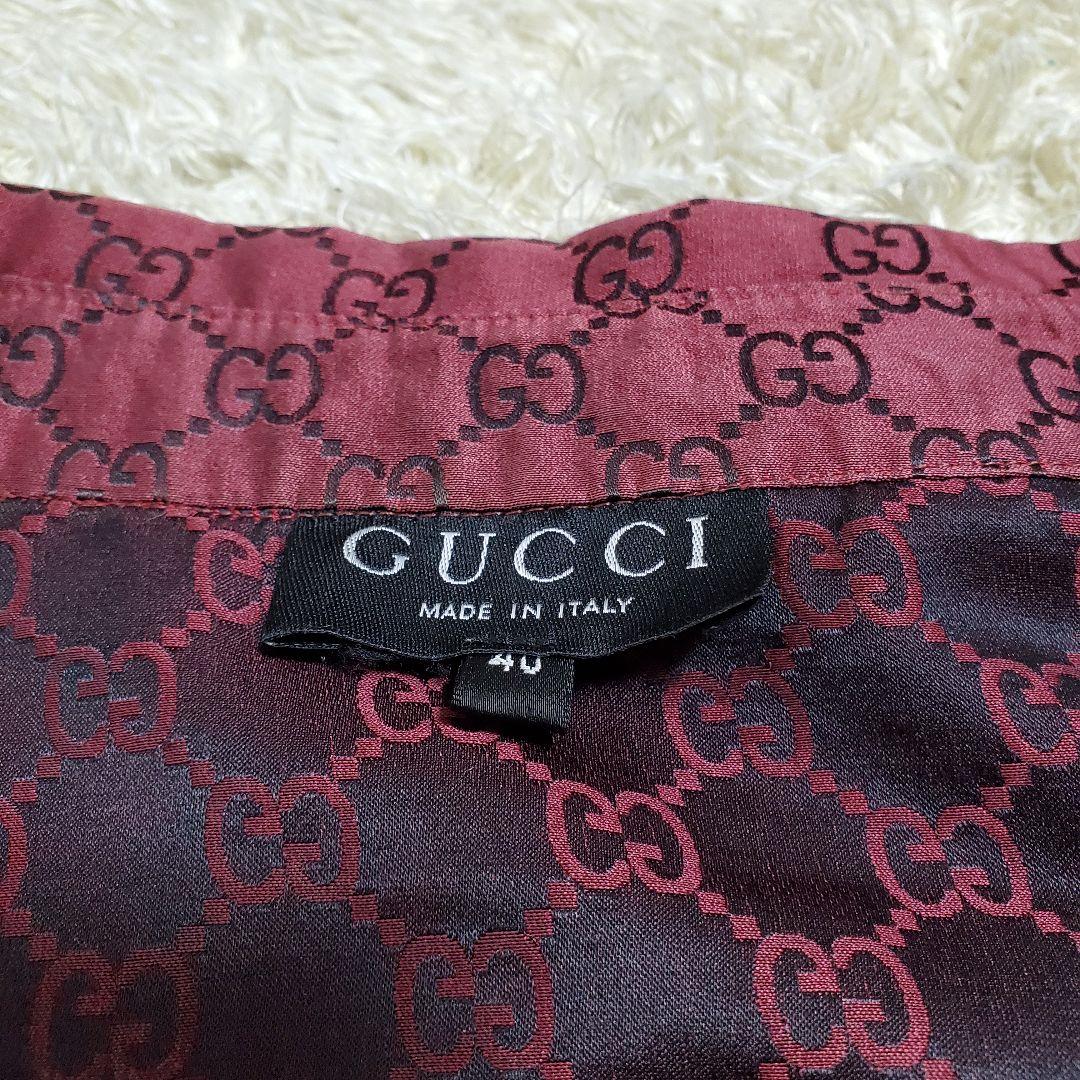 美品✨GUCCI　グッチ　長袖シャツ　シルク混　トムフォード期　40