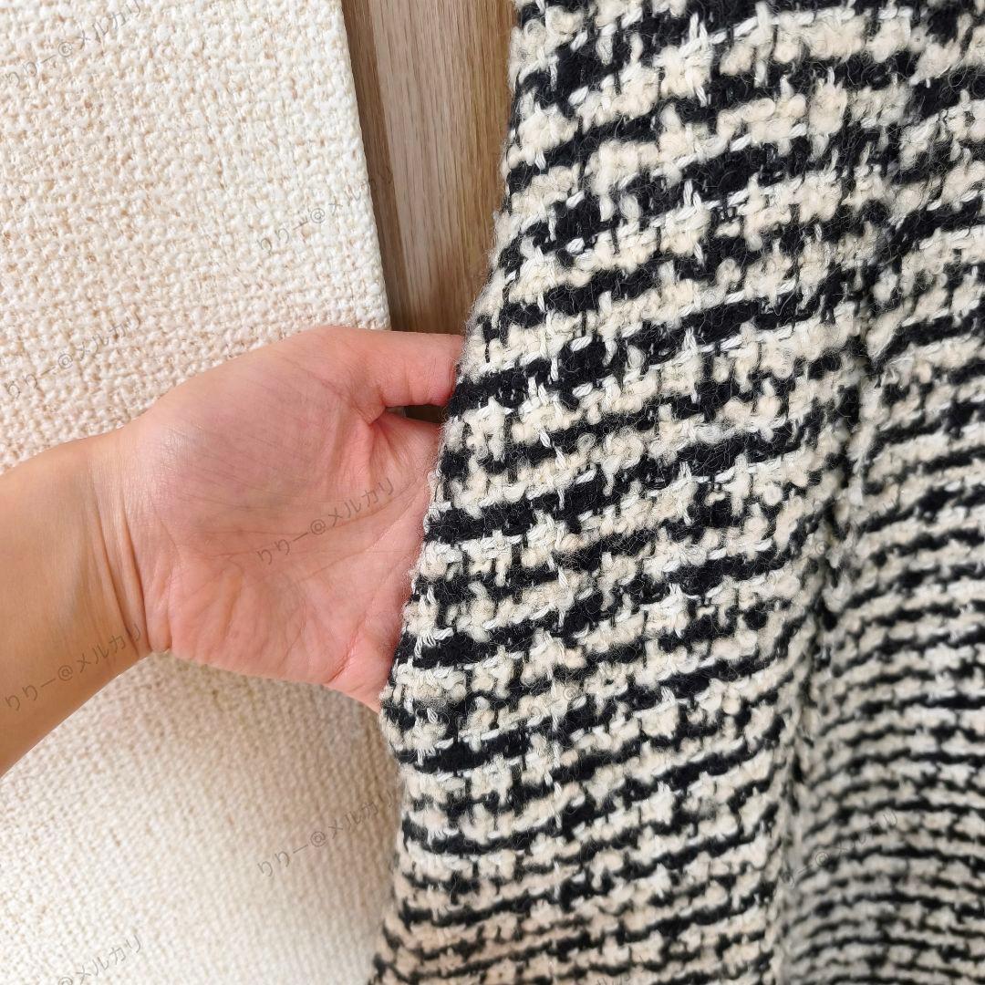 美品・現行品・36　BALLSEY　ニットコンビツイードワンピース　ボールジィ