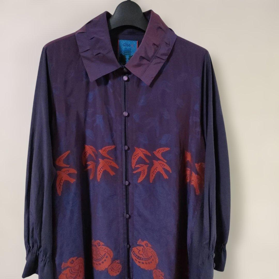 ann吉 センソユニコ　刺繍 羽織り ワンピース　チュニック　コート